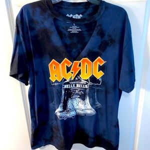 ACDC Vneck Cutout Tshirt